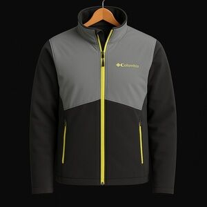 Columbia Two-Tone Gray and Yellow Jacket